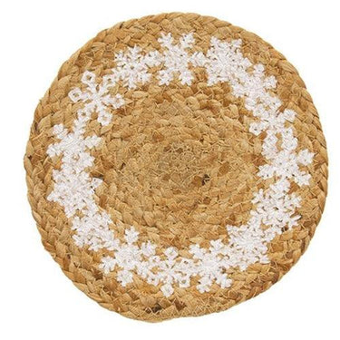 Snowflake Ring Jute Trivet - The Fox Decor